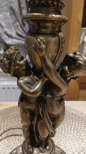Vintage Bronze Cherub Table