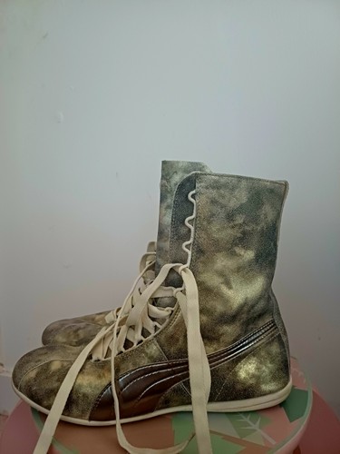 Puma eskiva metallic - hi, gold