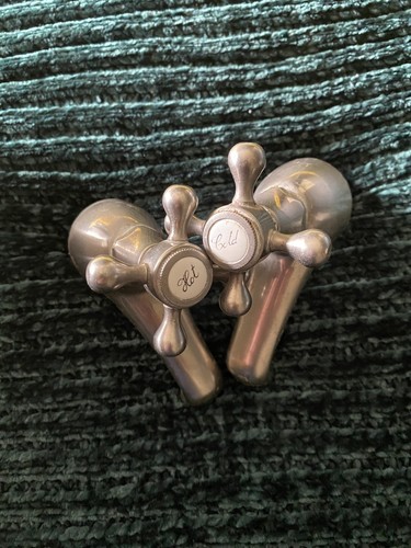 Vintage wash basin taps pair - vintage,