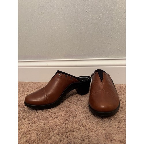 Romika brown leather slip - romika, slip-on