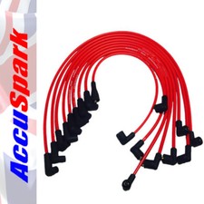 Ford 289 & 302 V8 Engine AccuSpark 8mm RED Carbon Core High Performance HT Leads