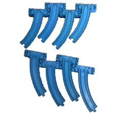 TOMY Blue Track Risers x 8 (A