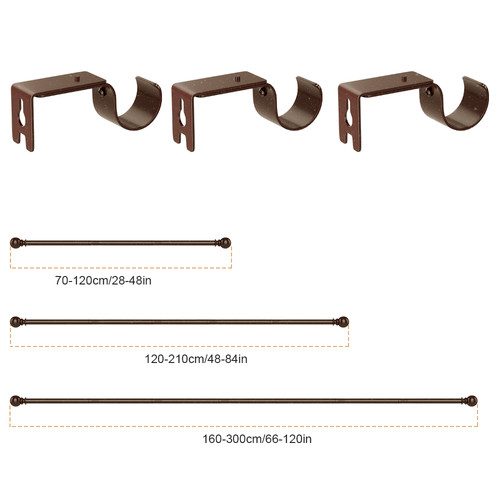 Extendable curtain poles - extendable,