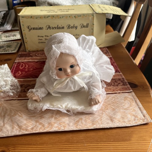 Mint porcelain baby doll - baby,