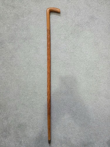 Vintage hand carved walking - vintage,