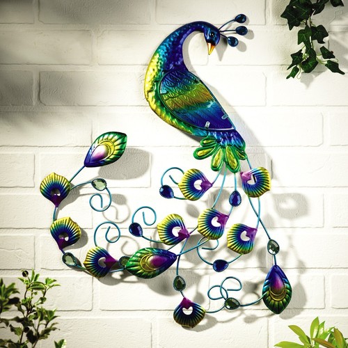 Hanging peacock ornament - hanging,