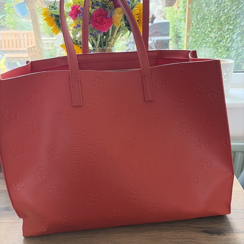 Red coral ted - coral, tote