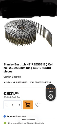 Stanley bostitch n21r32ss316q - bostitch,