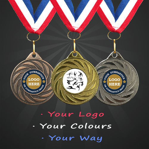 Gymnastics medals personalised - medals,