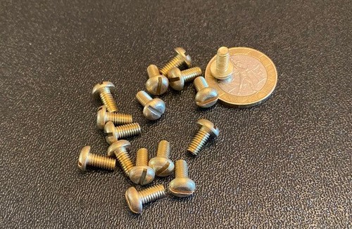 Brass pan head machine screw - brass,