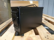 New Lockable M19A1 30 cal Metal Army Military Ammunition Ammo Storage Box Black