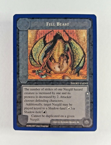 Fell beast middle earth ccg - -,