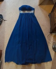 Blue Strapless Dress