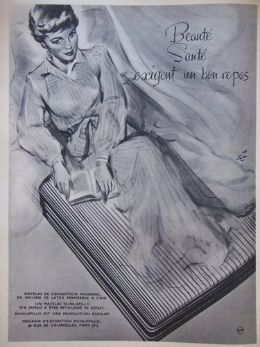 Advertisement 1958 dunlopillo - advertisement,