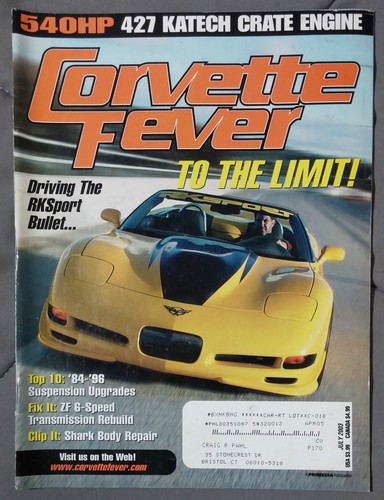 Corvette fever magazine - fever, 2003