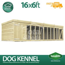 Dog Kennel & Run 16ft x 6ft