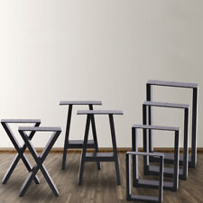 2PCS/Set Black Industrial Metal X Shape Table Legs Desk Bench X Cross Frame Legs