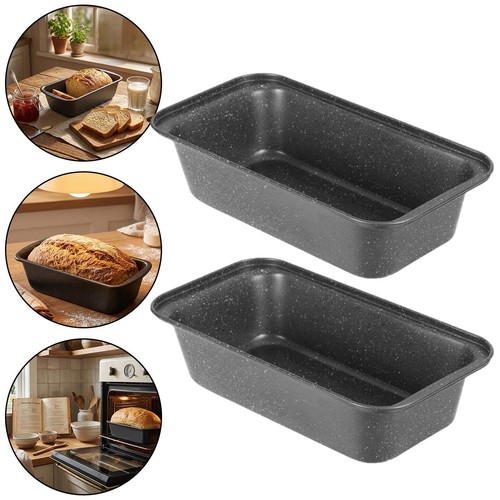 2pcs set loaf tin - 2pcs/set, non-stick