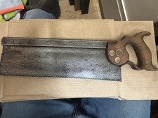 Vintage W. Tyzack Sons & Turner Sheffield Nonpareil  Tenon Saw 9. Tpi