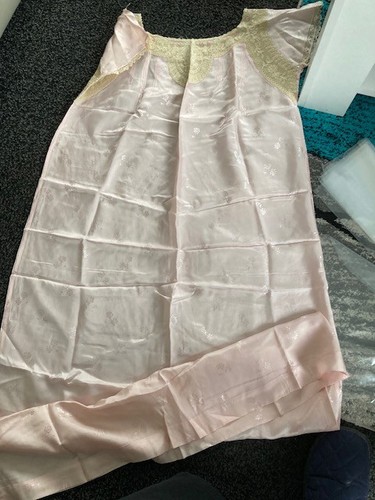 Vintage palest pink silky hand - palest,