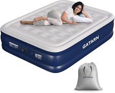 Gatarn King Size Double Air Bed, Inflatable Air Mattress Built-in Electric Pump