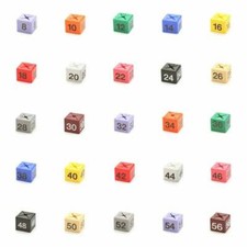 50 NEW COLOR SIZE CUBES FOR GARMENT CLOTHES MARKER PACK FOR HANGER SIZE DISPLAY 