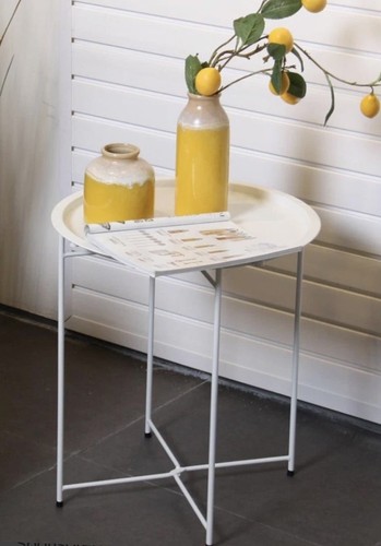 Metal round foldable butlers - metal,