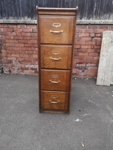 Antique wood filing cabinet - wood,