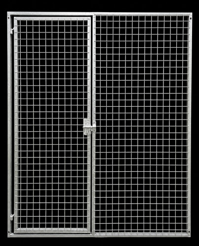 Galvanised steel mesh door - steel,