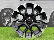 4X R16 Inch 4x98 Fiat Abarth Style Black Polished Wheels: Fits For 500L, Doblo