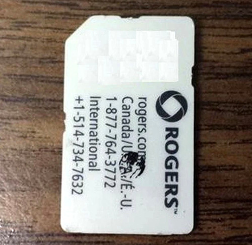 Used rogers hspa sim card - used,