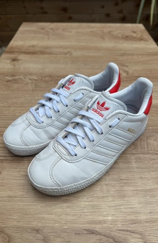 Adidas gazelles red - adidas, white