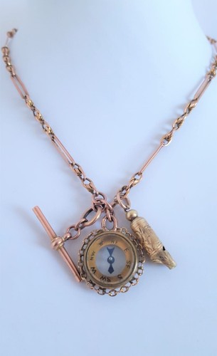 Antique 9ct rose gold - 9ct, double