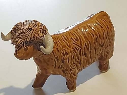 Highland cow brown spaghetti - cow.,