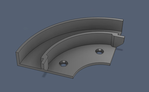 16mm tambour door track - tambour,
