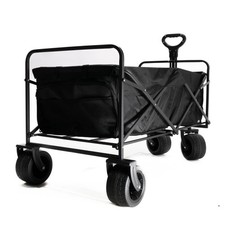 XL Folding Trolley Wagon Cart Camping Beach 170L - Large Wheels