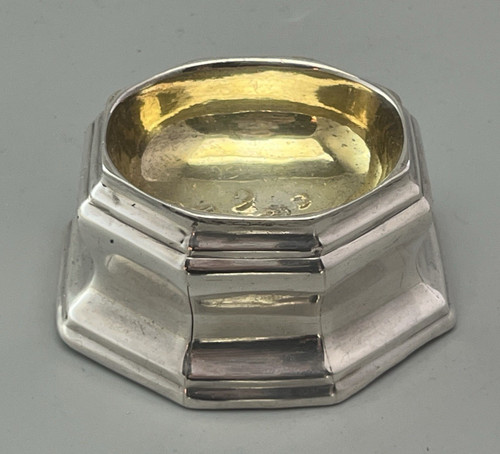 George silver trencher salt - i,