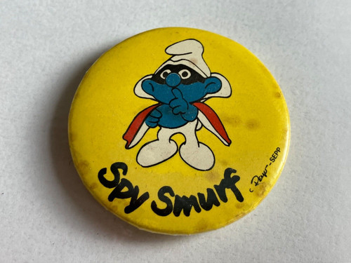 Vintage spy smurf - smurf, pin