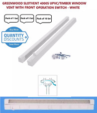 Greenwood Window Vents  4000S 400mm UPVC/TIMBER WINDOW VENT w/ FRONT OPERATION