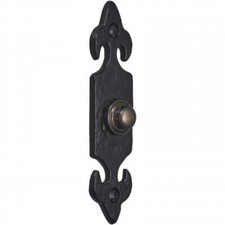 Door Bell Push Black Cast Iron