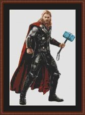 Thor Chris Hemsworth Cross Stitch Kit