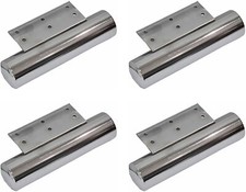 FURNITURE FEET LEGS CHROME SILVER METAL TUBE PIPE SOFA BED CHAIR STOOLS CABINET