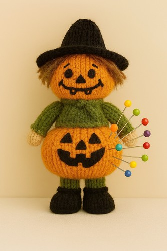 Pin cushion jack lantern - pin,