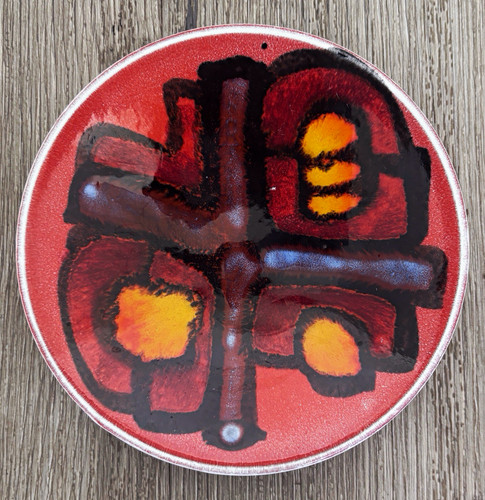 Mid century poole pottery pin - century,