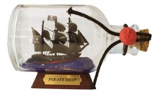 Ship in a bottle - pirate ship Ship in a bottle 9 x 5.5 cm (3.5 x 2.2 IN)
