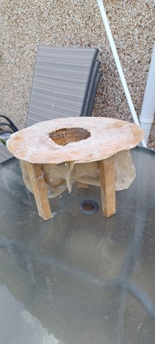 Latex and fiberglass mold - mold, of