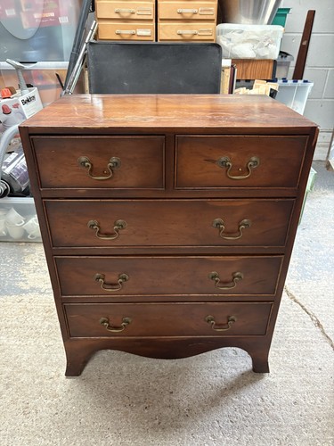 Wooden chest drawers brown - 5,