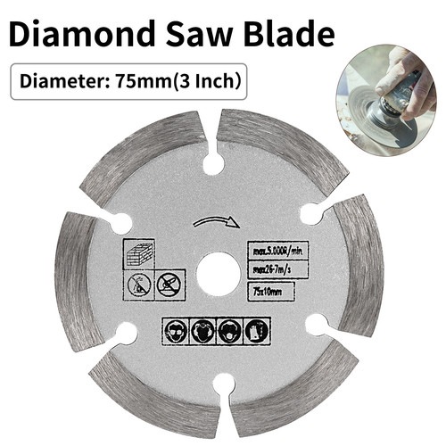 75mm diamond cutting disc - 75mm,