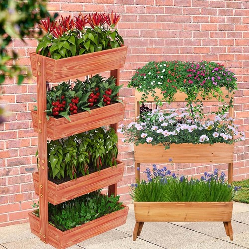 Wooden tier raised - wooden, planter