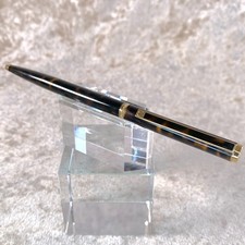 Vintage Dunhill Ballpoint Pen Gemline Brown Marble Lacquer ＆ Gold Finish